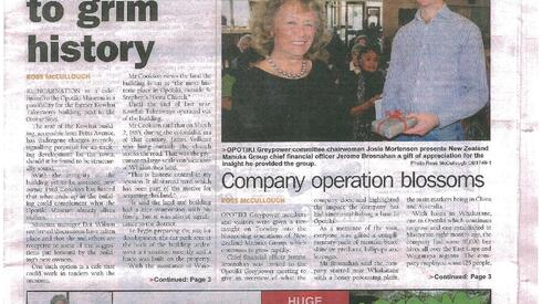 Opotiki News: 15 Sept 2016 - Company Operation Blossoms