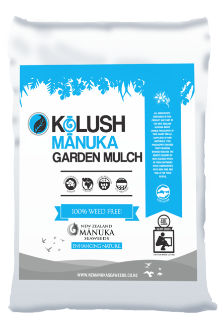 Our unique new Mānuka Mulch makes gardens lush