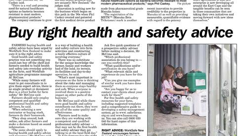 Gisborne Herald: 9 July 2016 - Manuka honey firm recognised