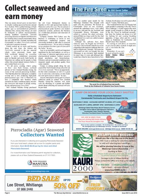 The Informer: 8 June, 2016 - Collect Seaweed and Earn Money